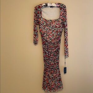 Tommy Hilfiger Floral Long Sleeve Dress. Size 10 NWT.